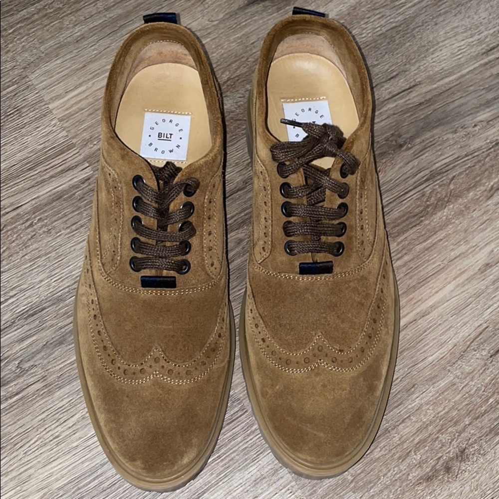George Brown Bilt Men's Suede Jannsen Lug Oxford